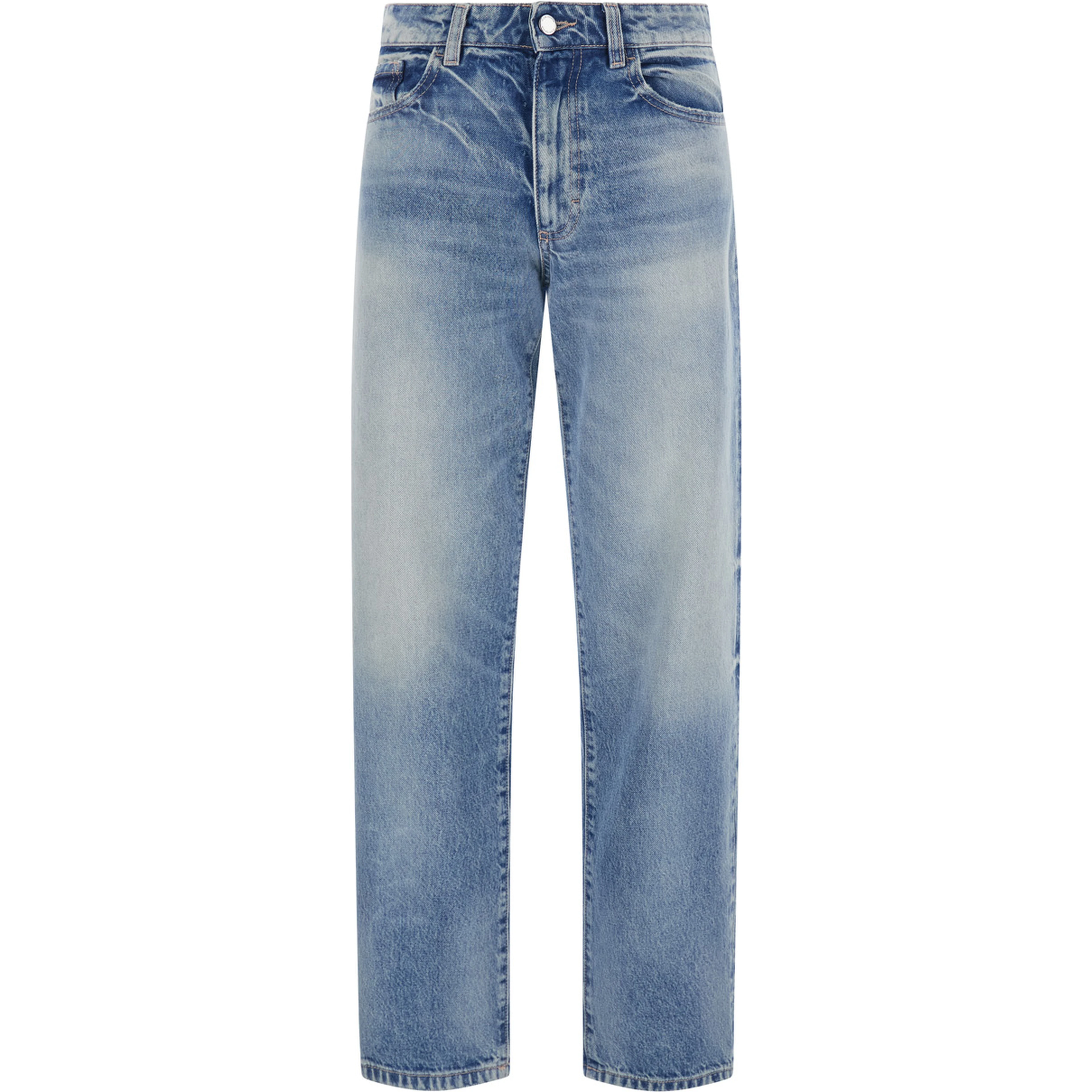 DIDY STRAIGHT LEG JEANS with straight leg design in Blue for men