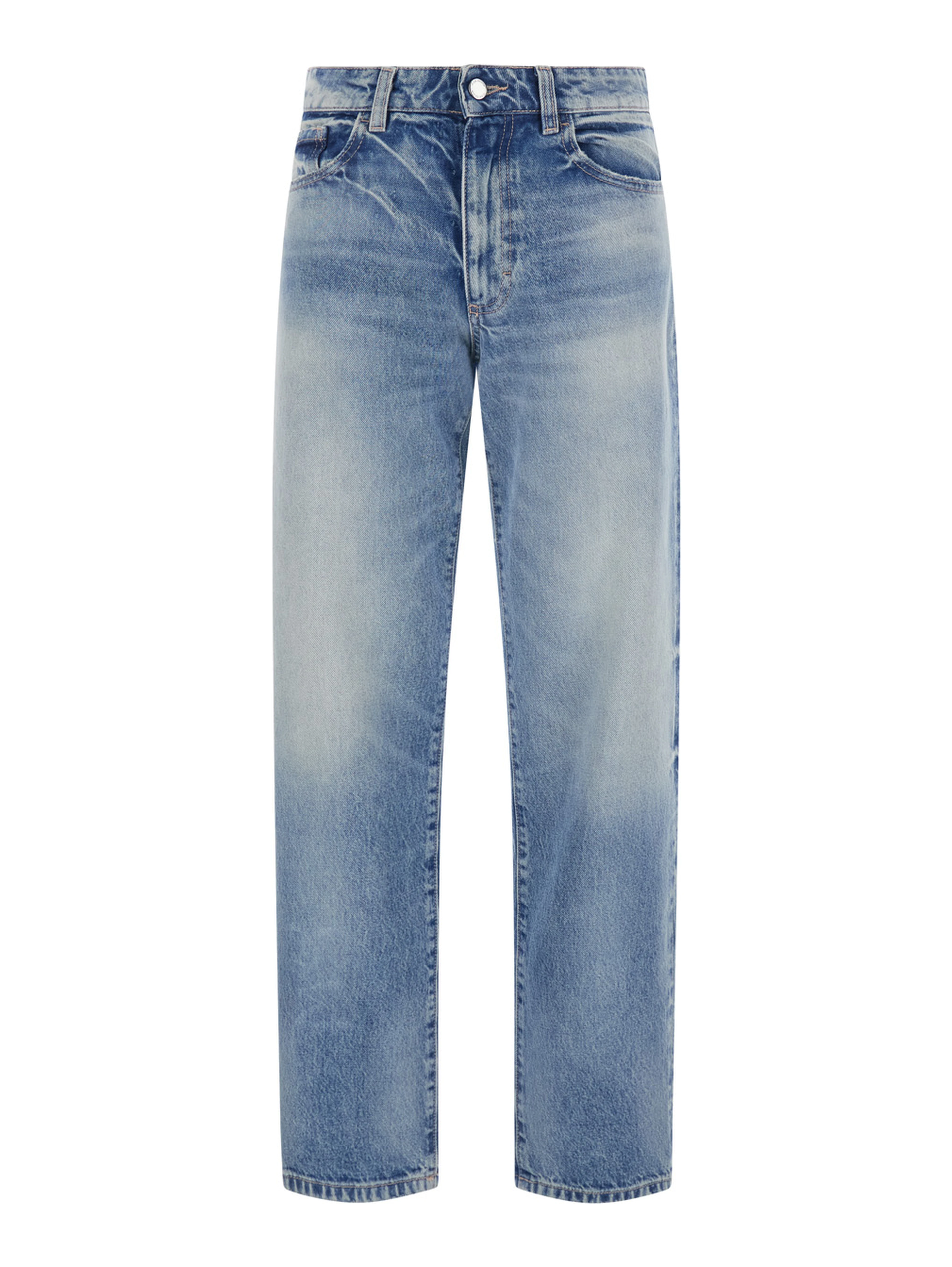 DIDY STRAIGHT LEG JEANS with straight leg design in Blue for men