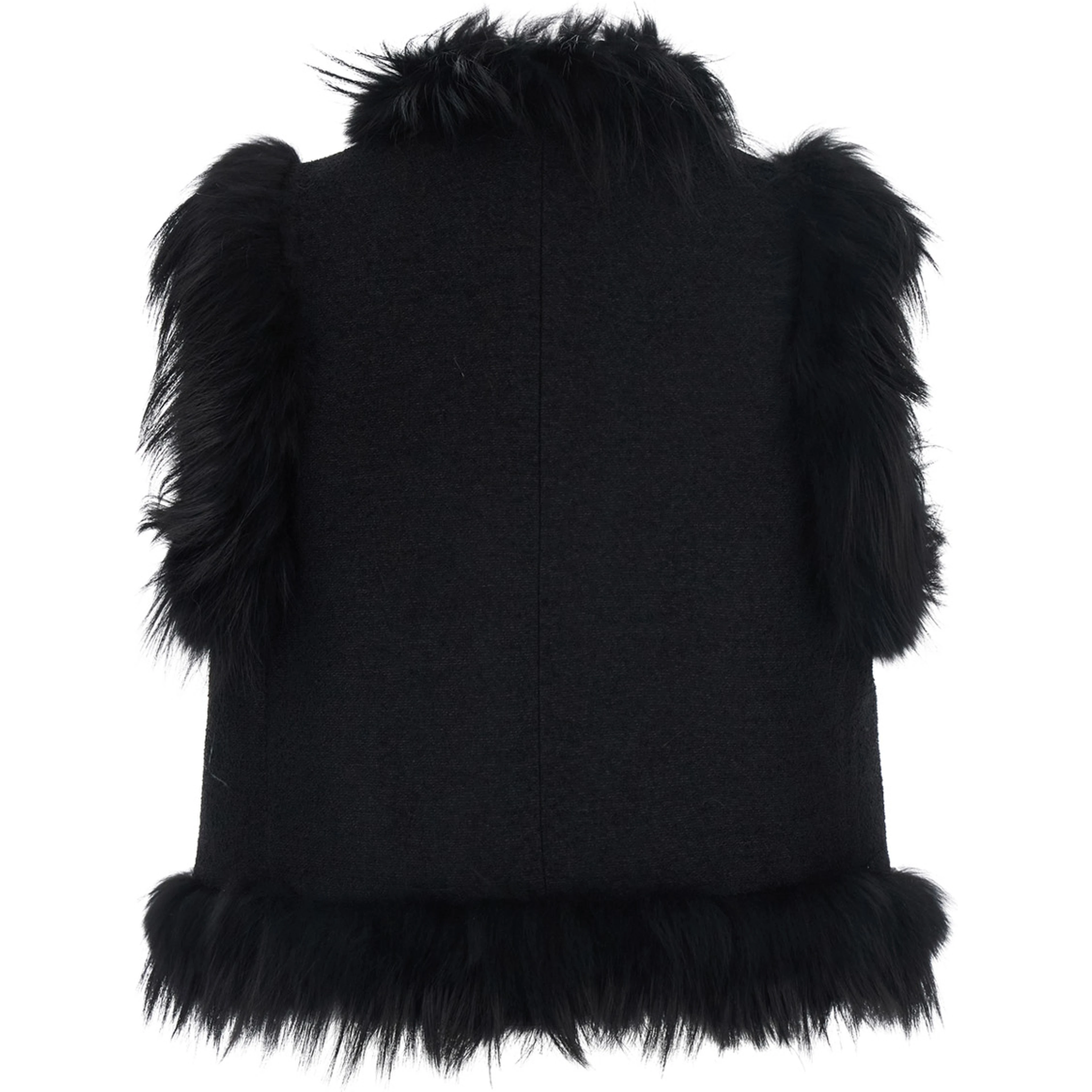 VEST WOOL BOUCLE+FOX
