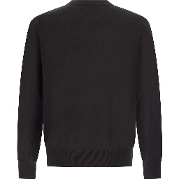Crew Neck ML F. 14gg with round neck and long sleeves in wool and brown for women