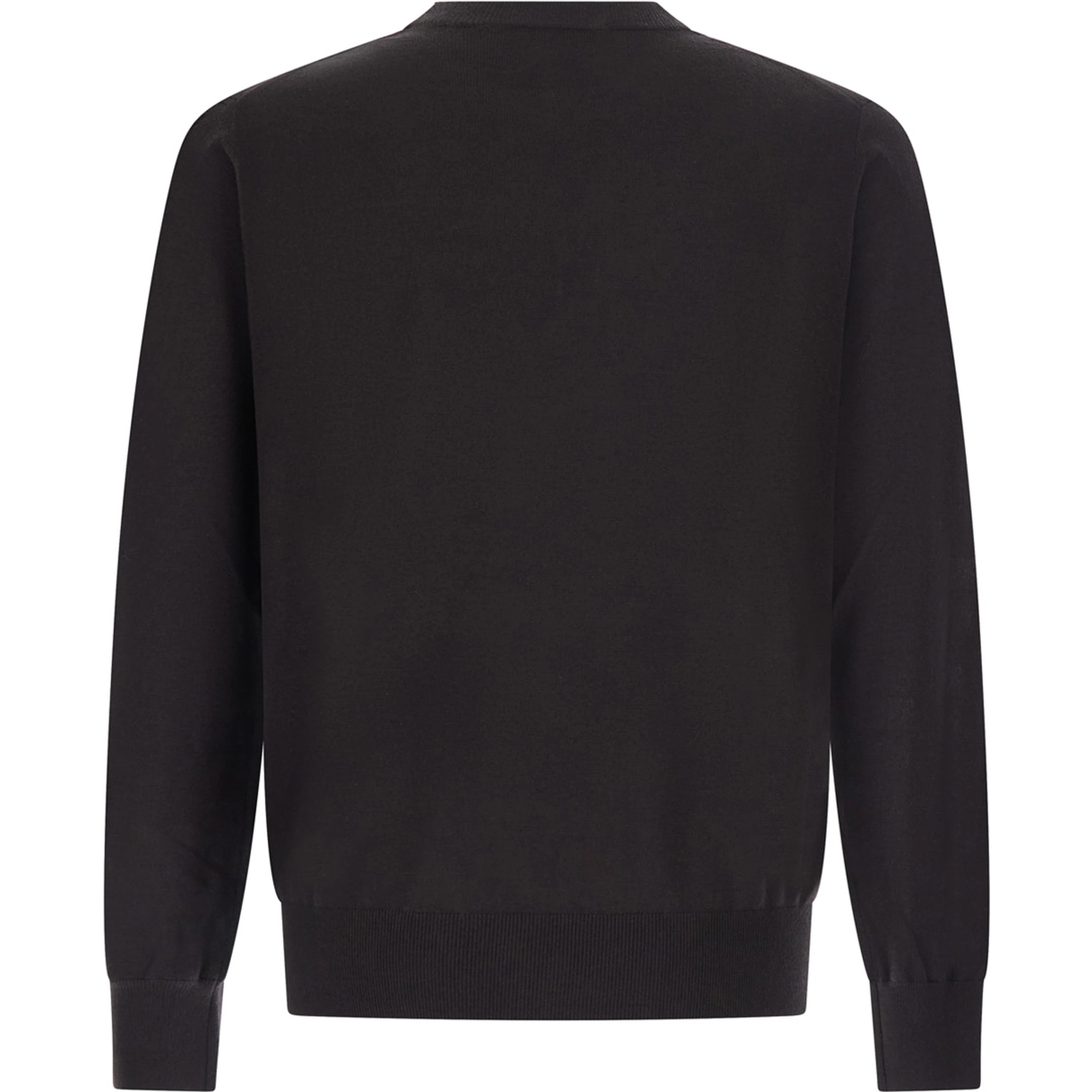Crew Neck ML F. 14gg with round neck and long sleeves in wool and brown for women
