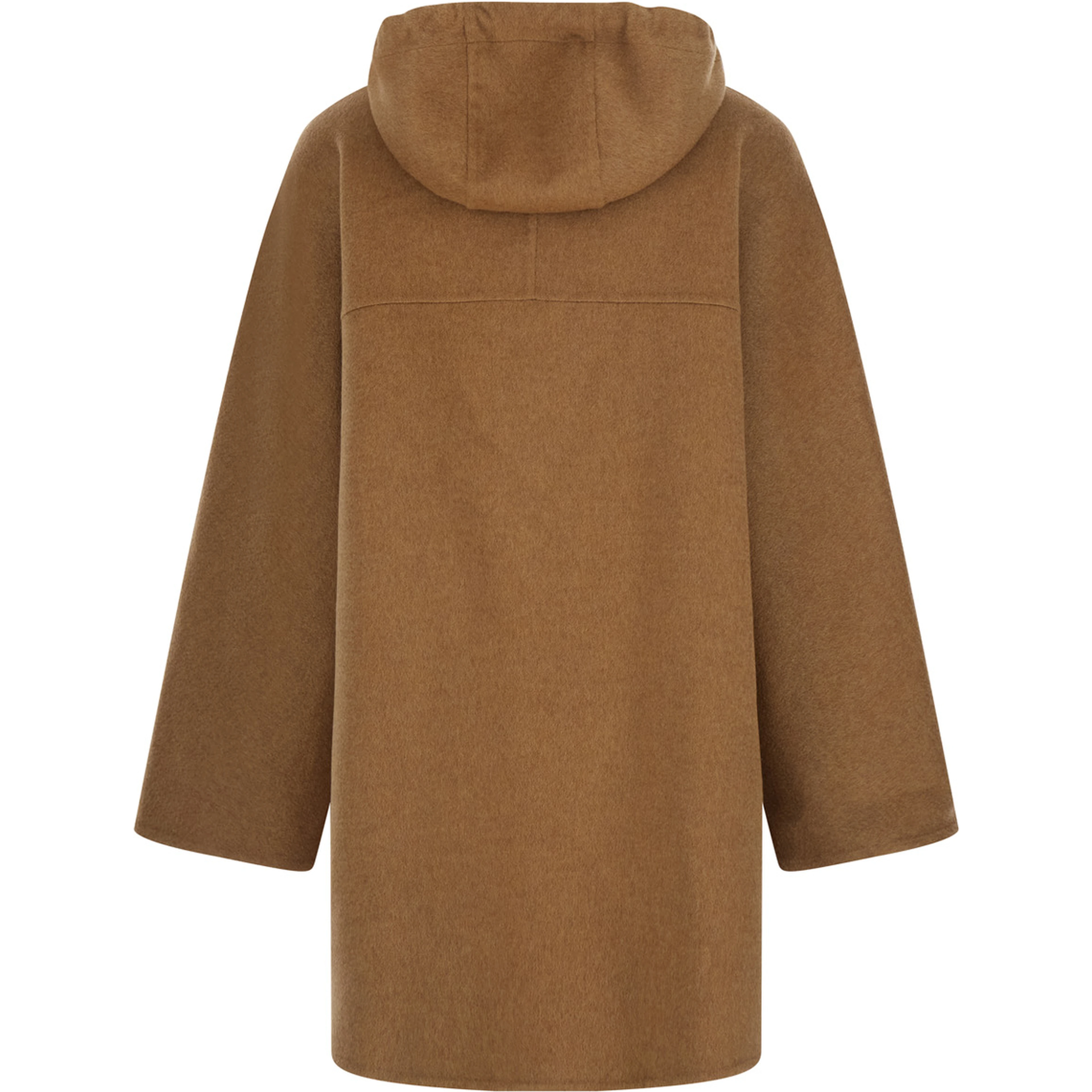 Coat characterized by an elegant and refined design in Brown for women