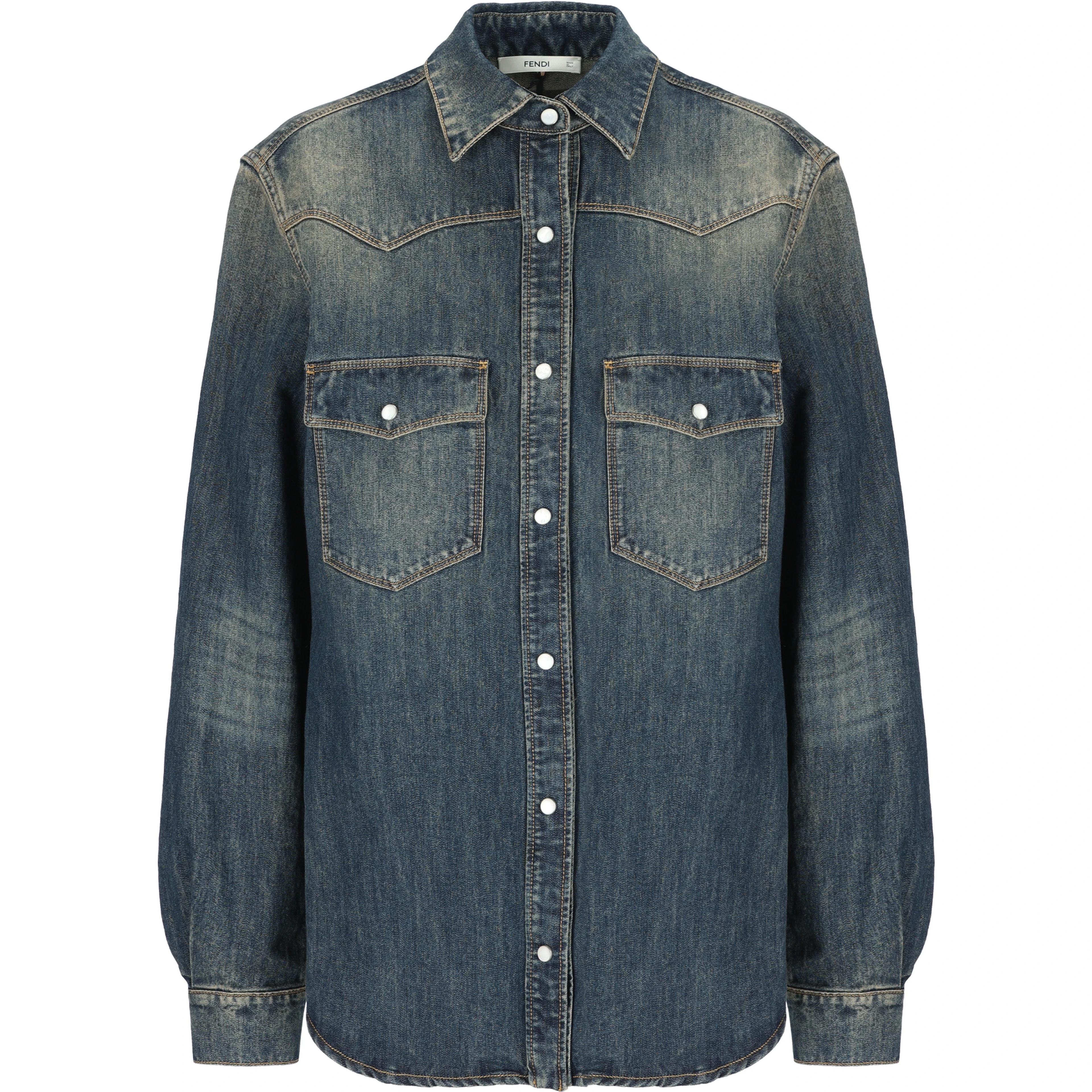 FENDI Shirts Blue