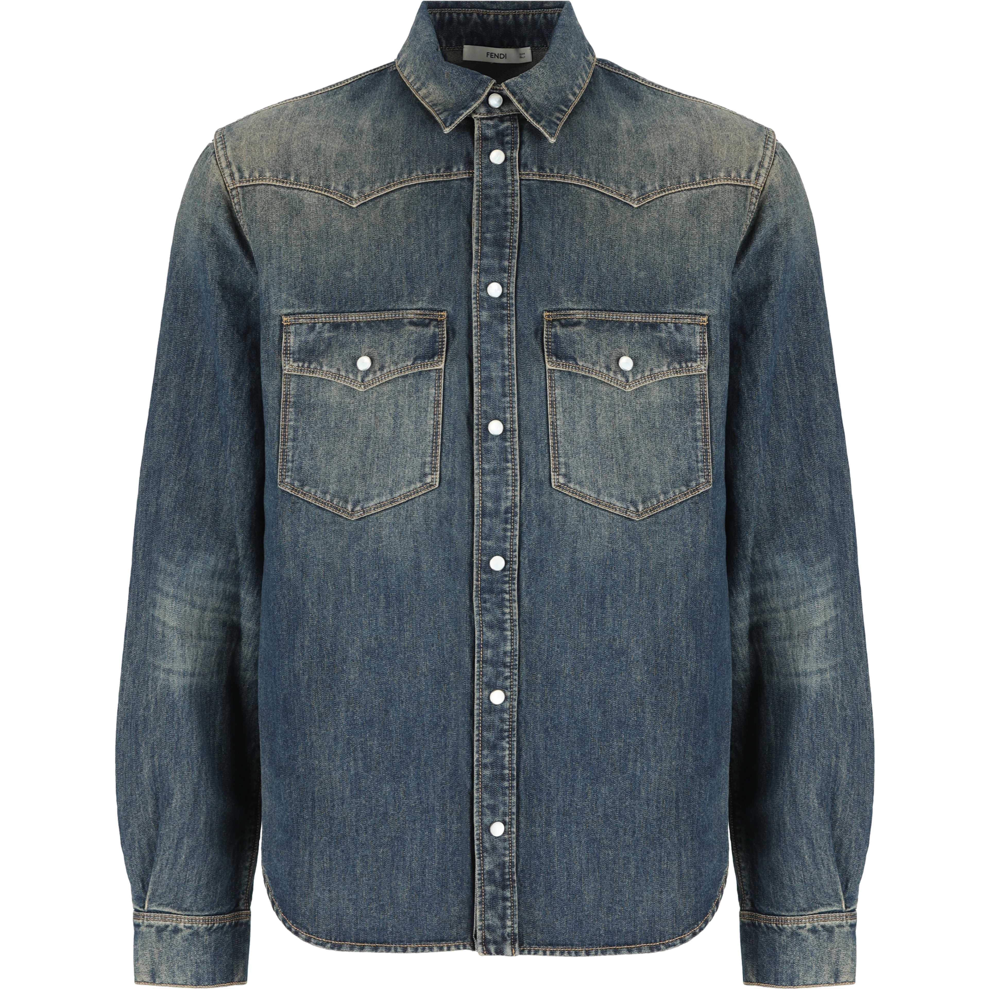FENDI Shirts Blue