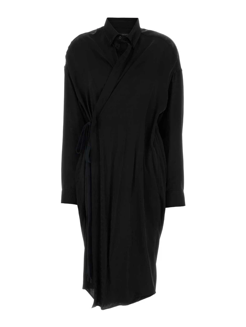 WRAP COCOON DRESS