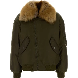 BOMBER COL SHEARLING