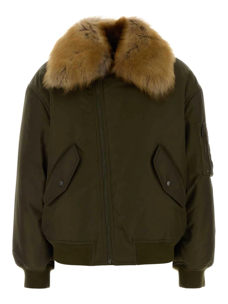 BOMBER COL SHEARLING