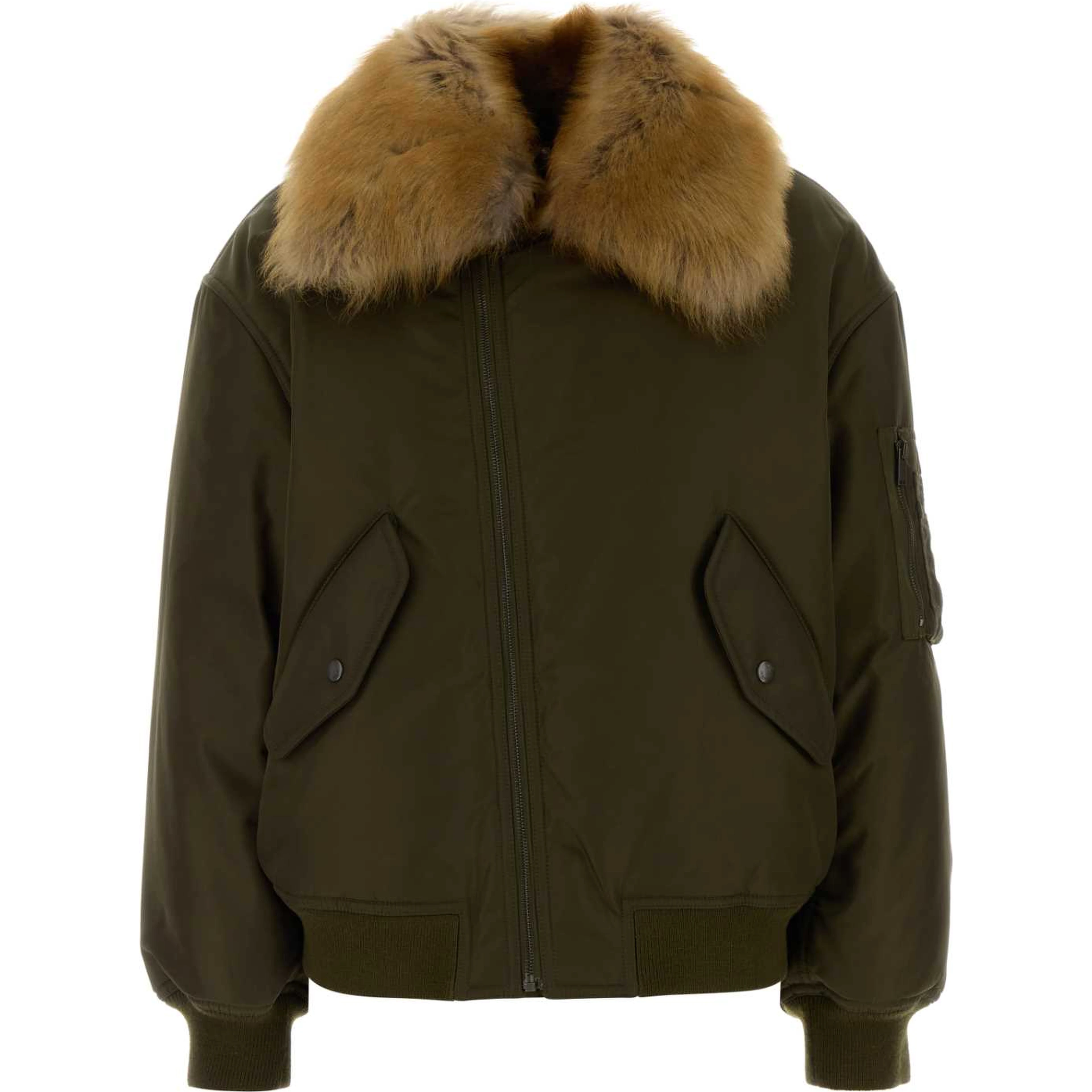 BOMBER COL SHEARLING
