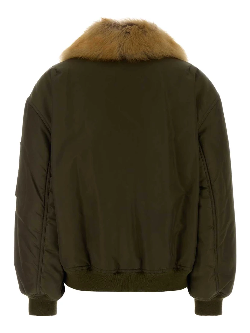 BOMBER COL SHEARLING