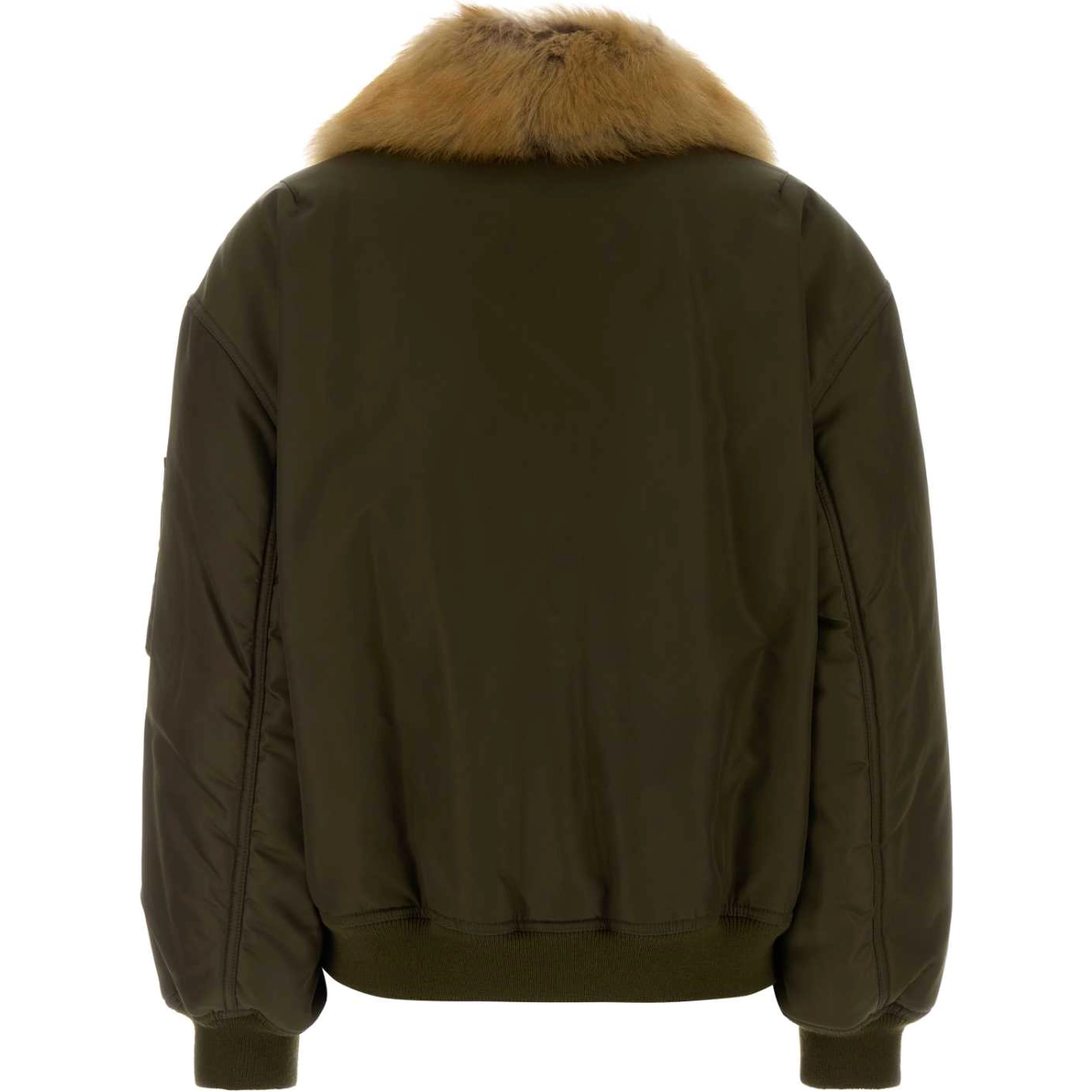 BOMBER COL SHEARLING