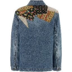 GIACCA DENIM RICAMO ANIMA