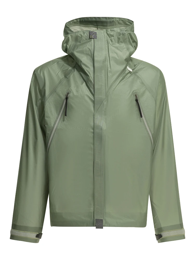 "0 3L" raincoat