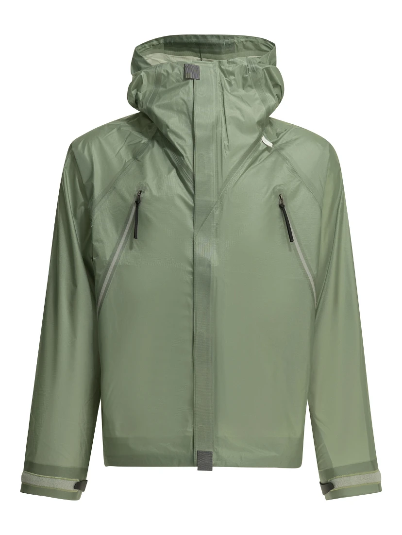 "0 3L" raincoat