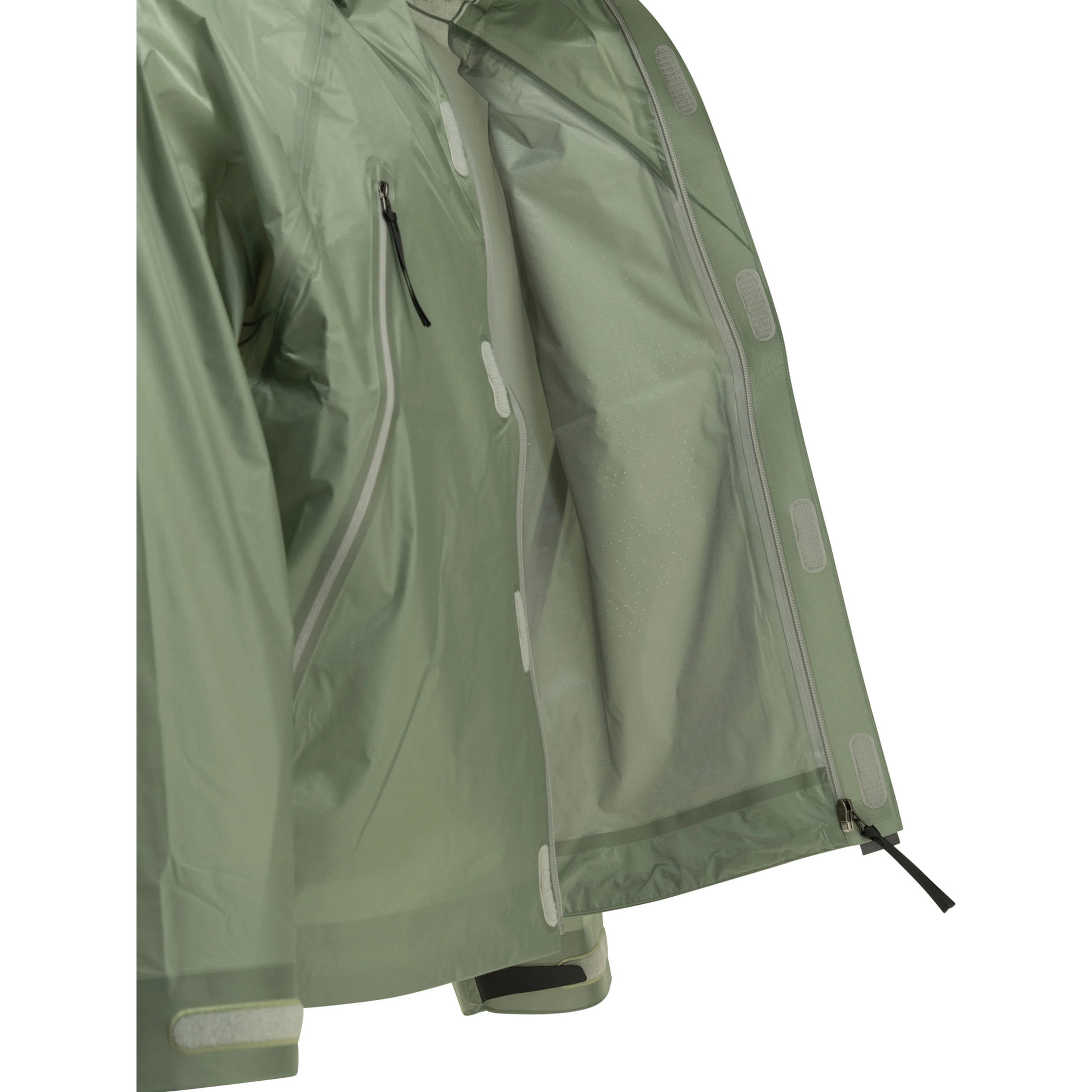 "0 3L" raincoat