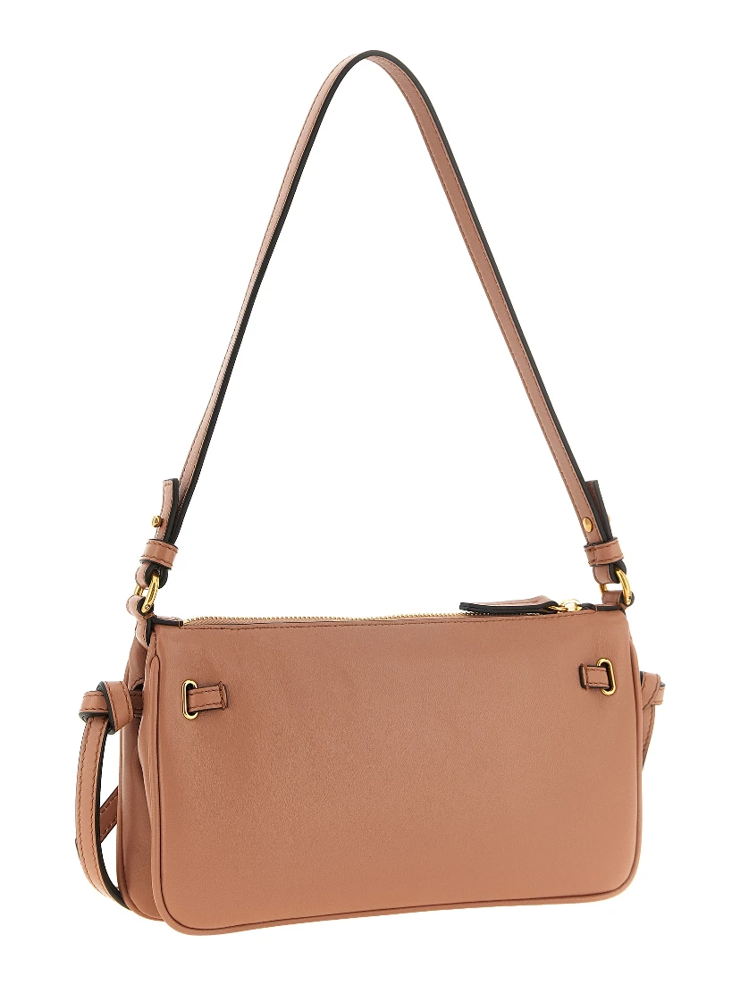 Multicolor Lamb Leather Clutch Bag