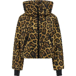 Brown Polyester Shell Jacket
