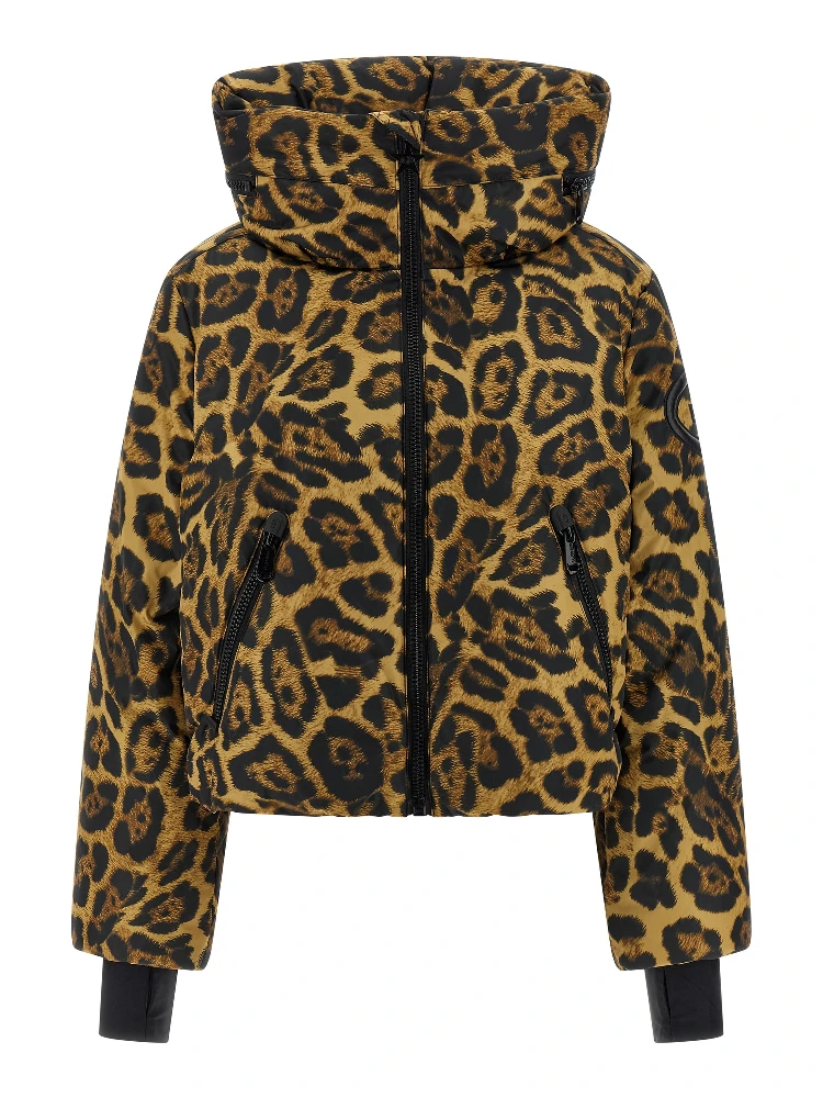 Brown Polyester Shell Jacket