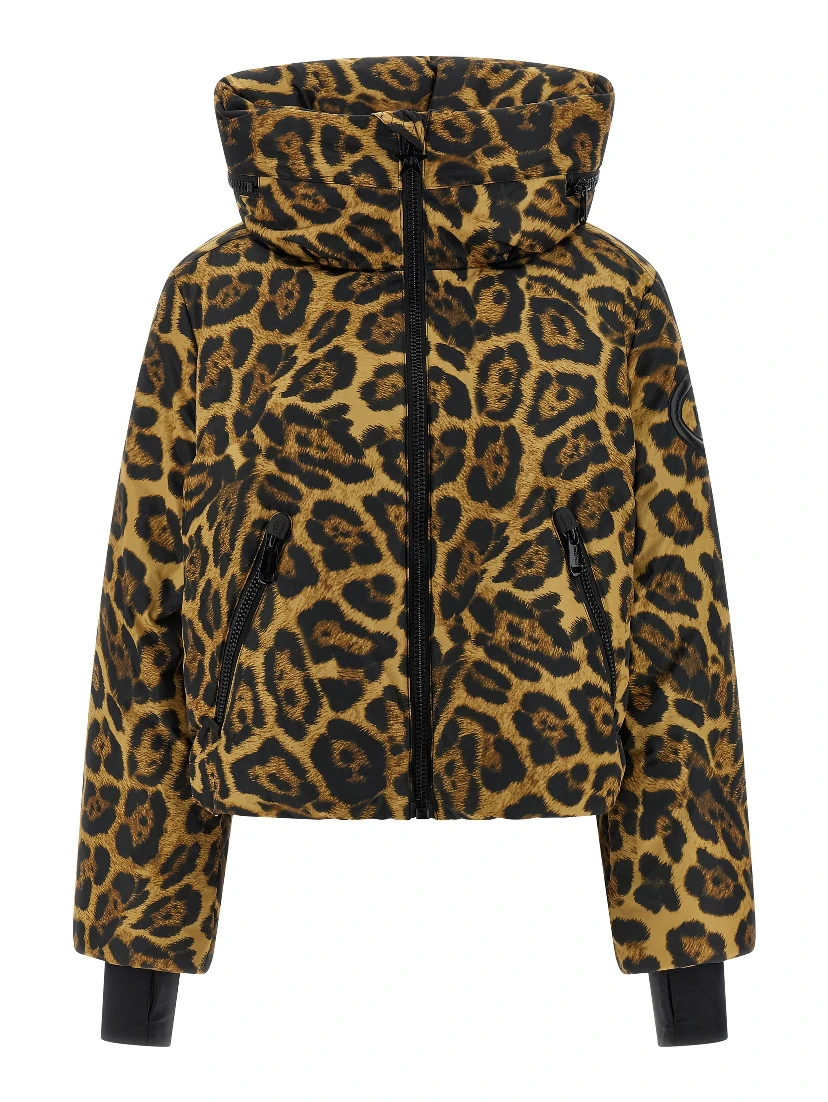 Brown Polyester Shell Jacket