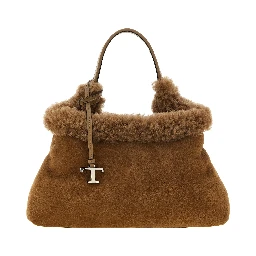 Brown Merino Wool Handbag