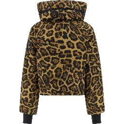 Brown Polyester Shell Jacket
