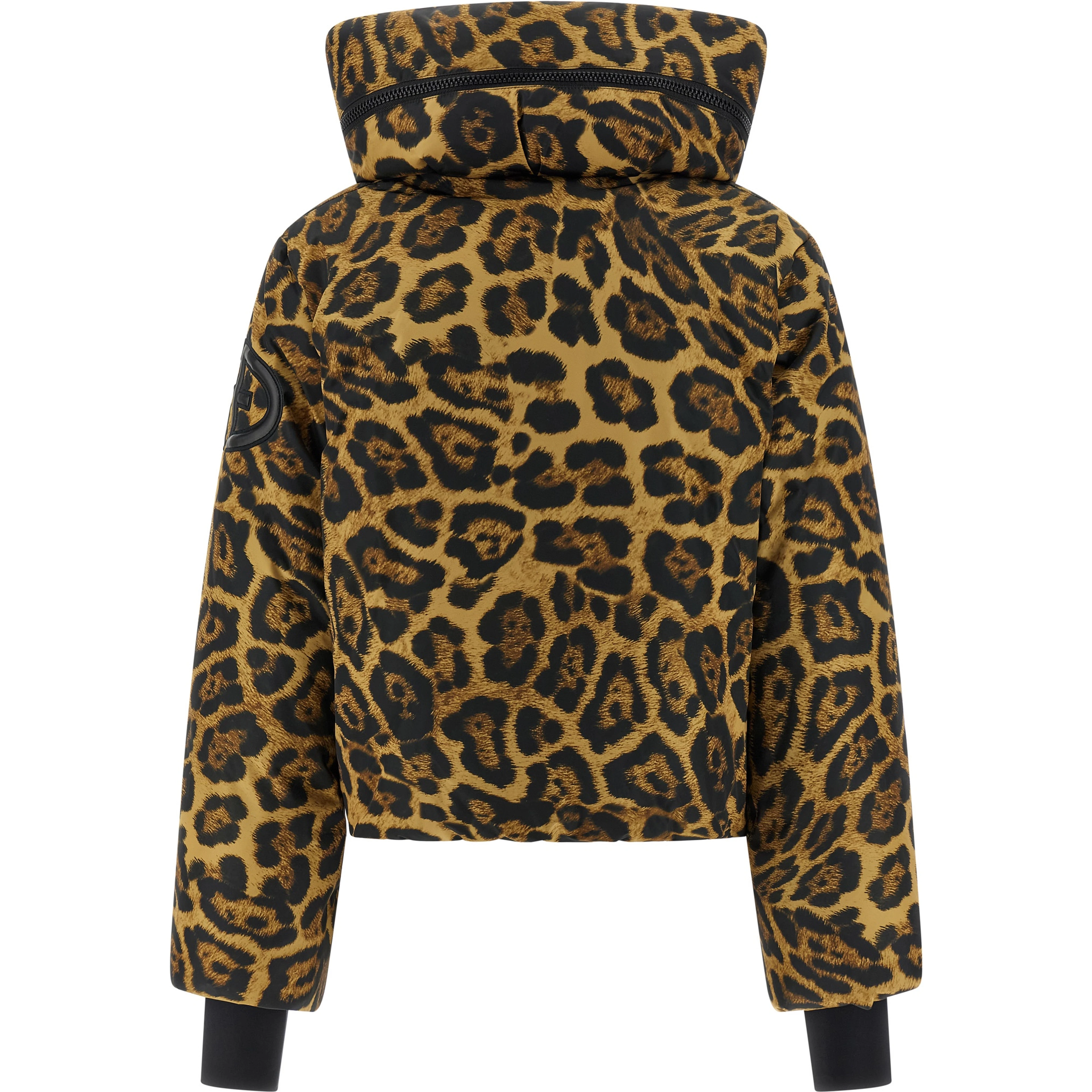Brown Polyester Shell Jacket