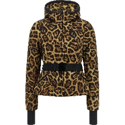 Brown Polyester Shell Jacket