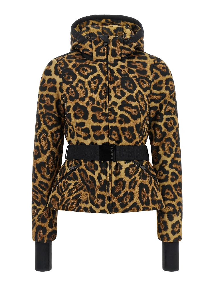 Brown Polyester Shell Jacket