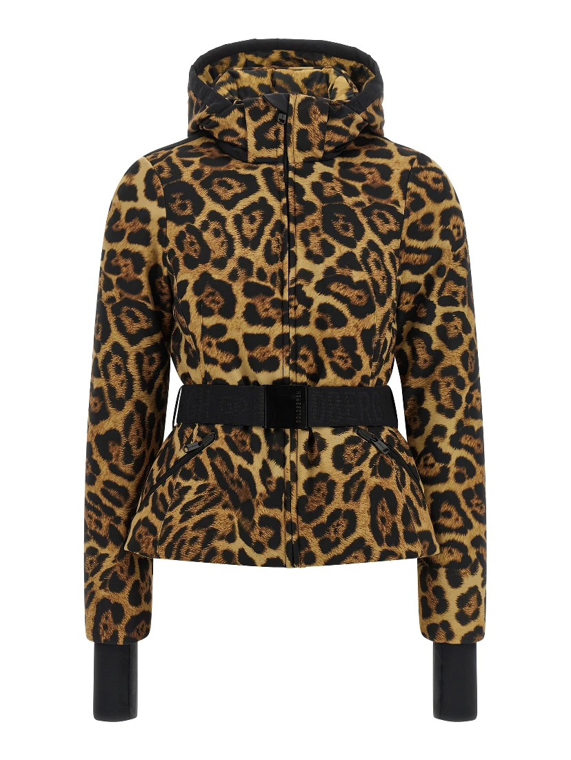 Brown Polyester Shell Jacket