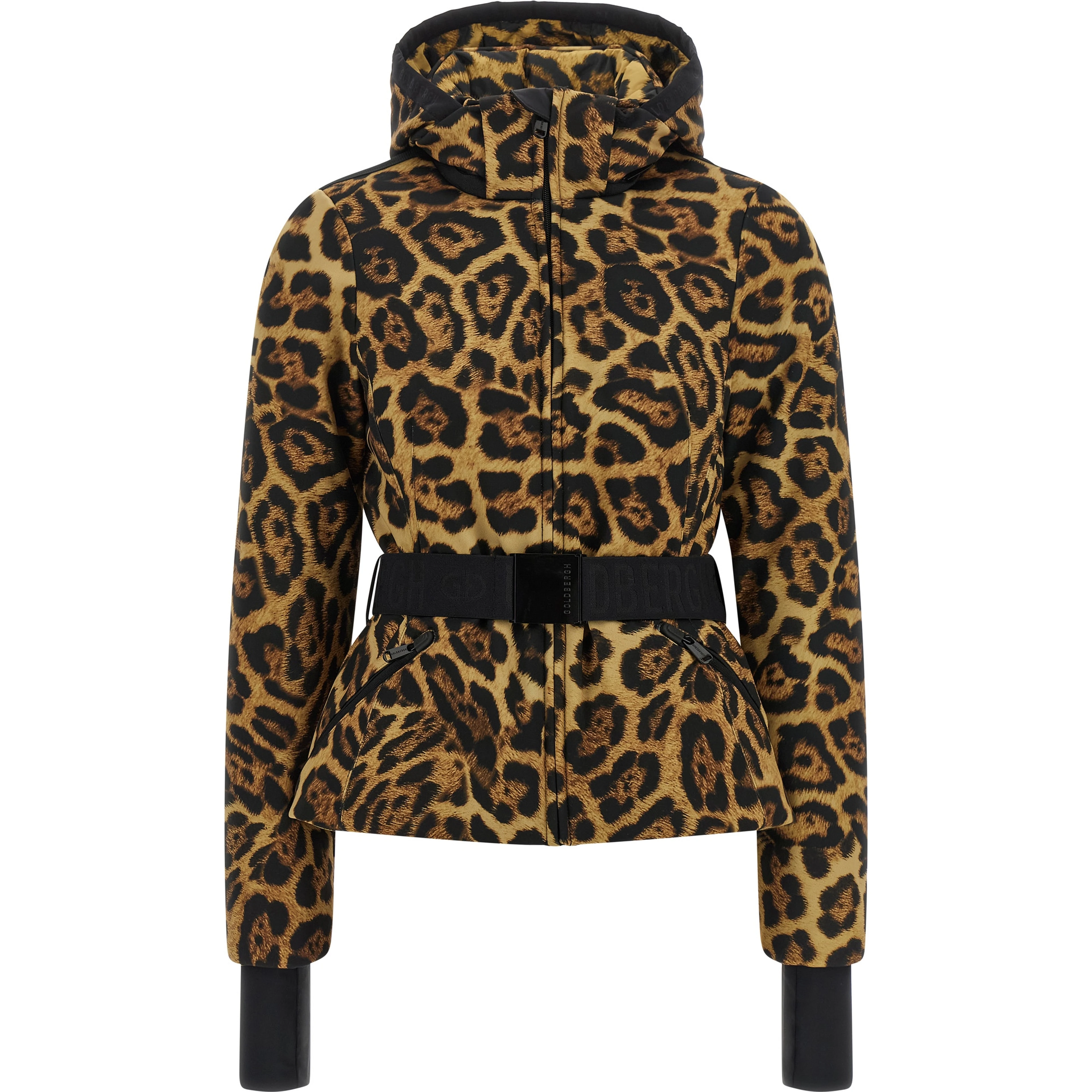 Brown Polyester Shell Jacket