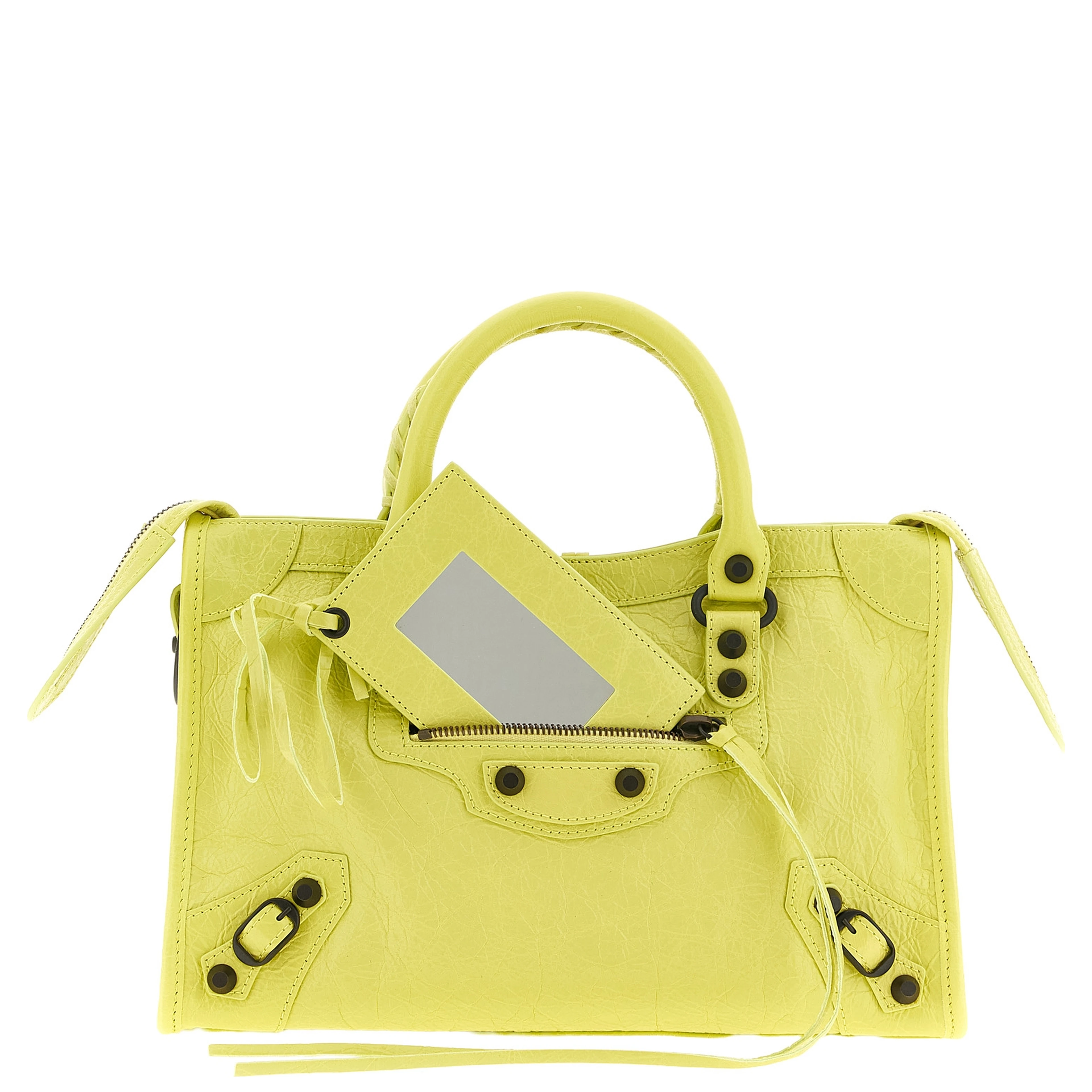 Multicolor Lamb Leather Handbag