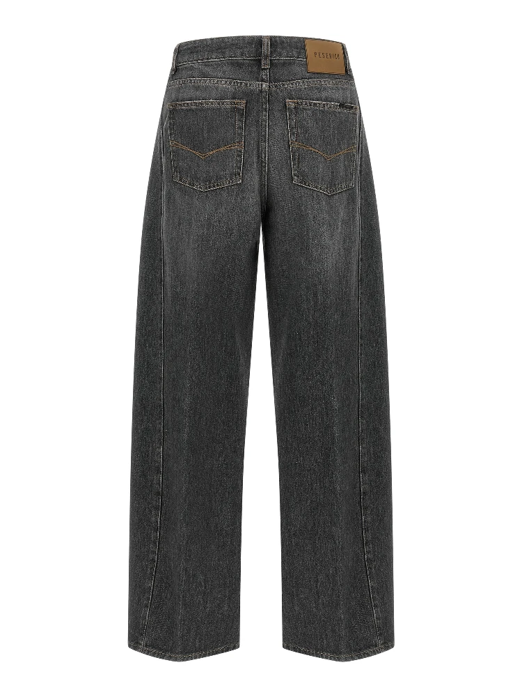 Gray Cotton High-Waisted Jean alternative