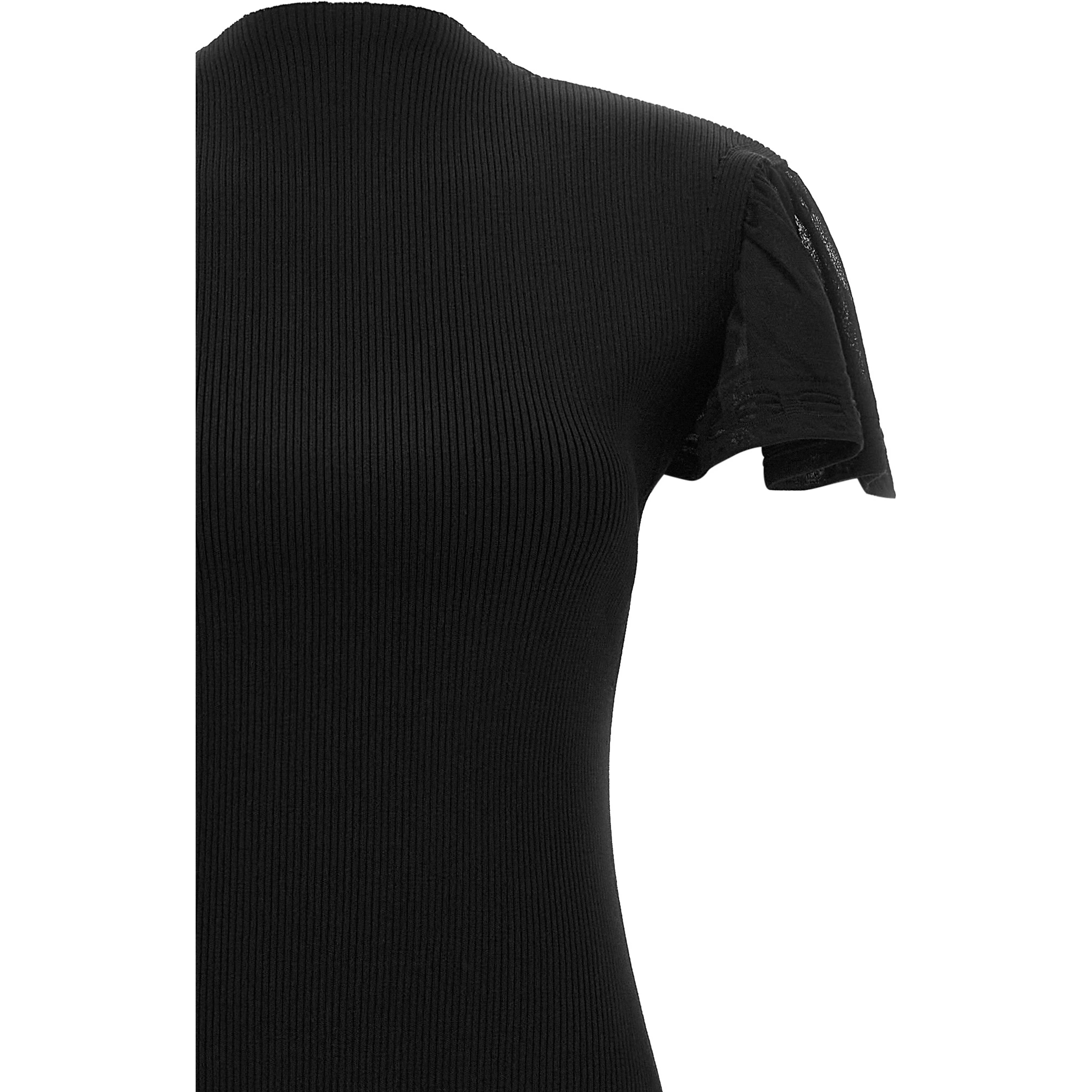 Black Silk Midi Dress