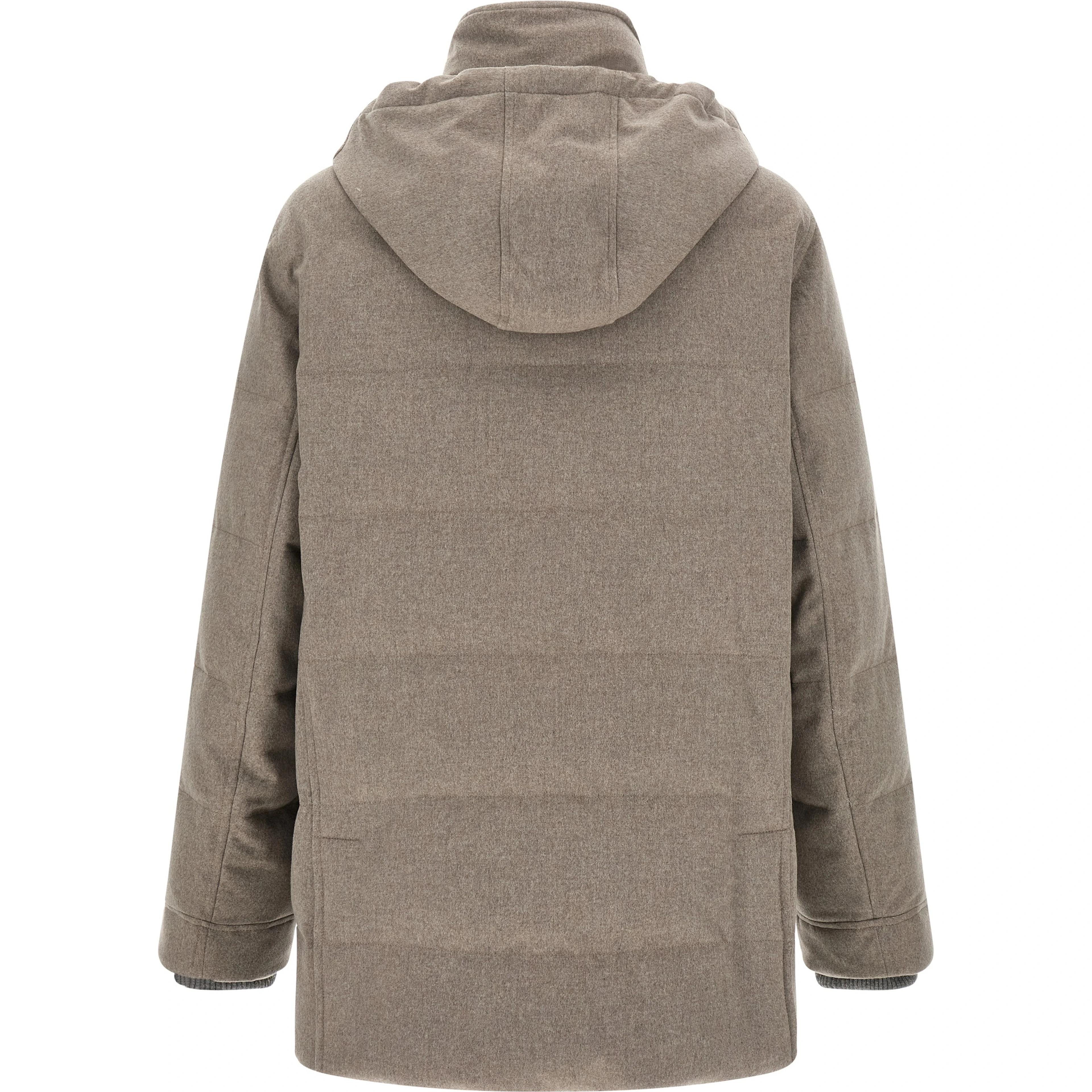 Beige Wool Parka