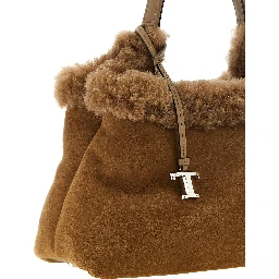 Brown Merino Wool Handbag
