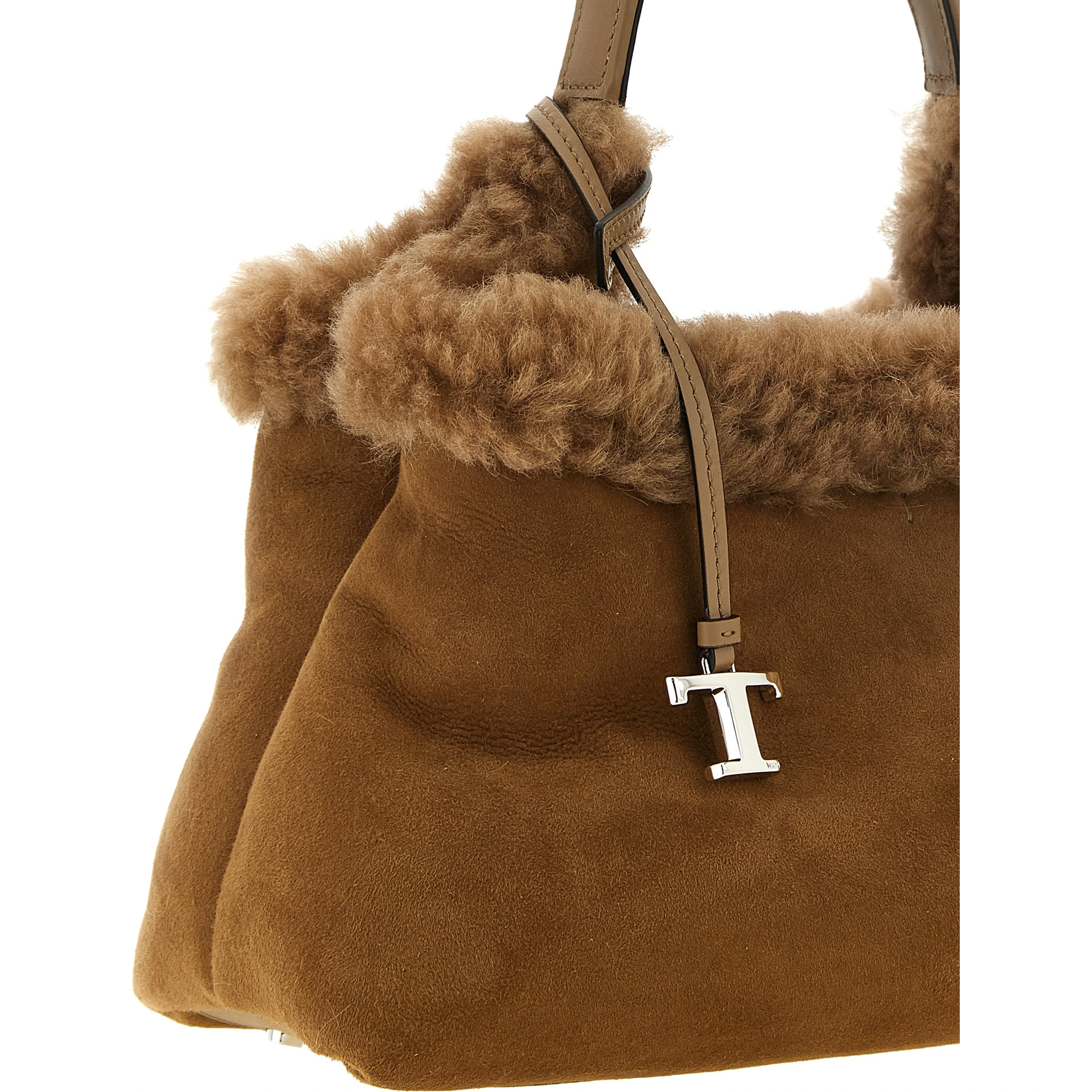 Brown Merino Wool Handbag