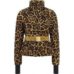 Brown Polyester Shell Jacket