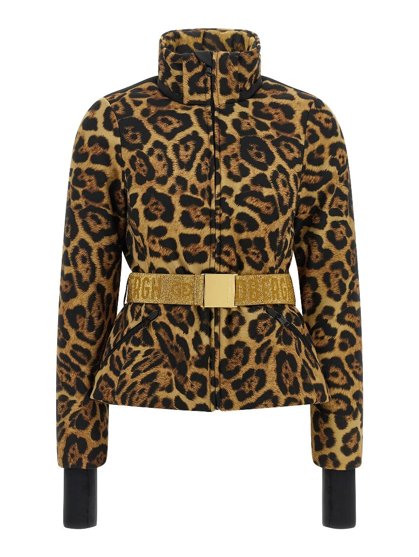 Brown Polyester Shell Jacket