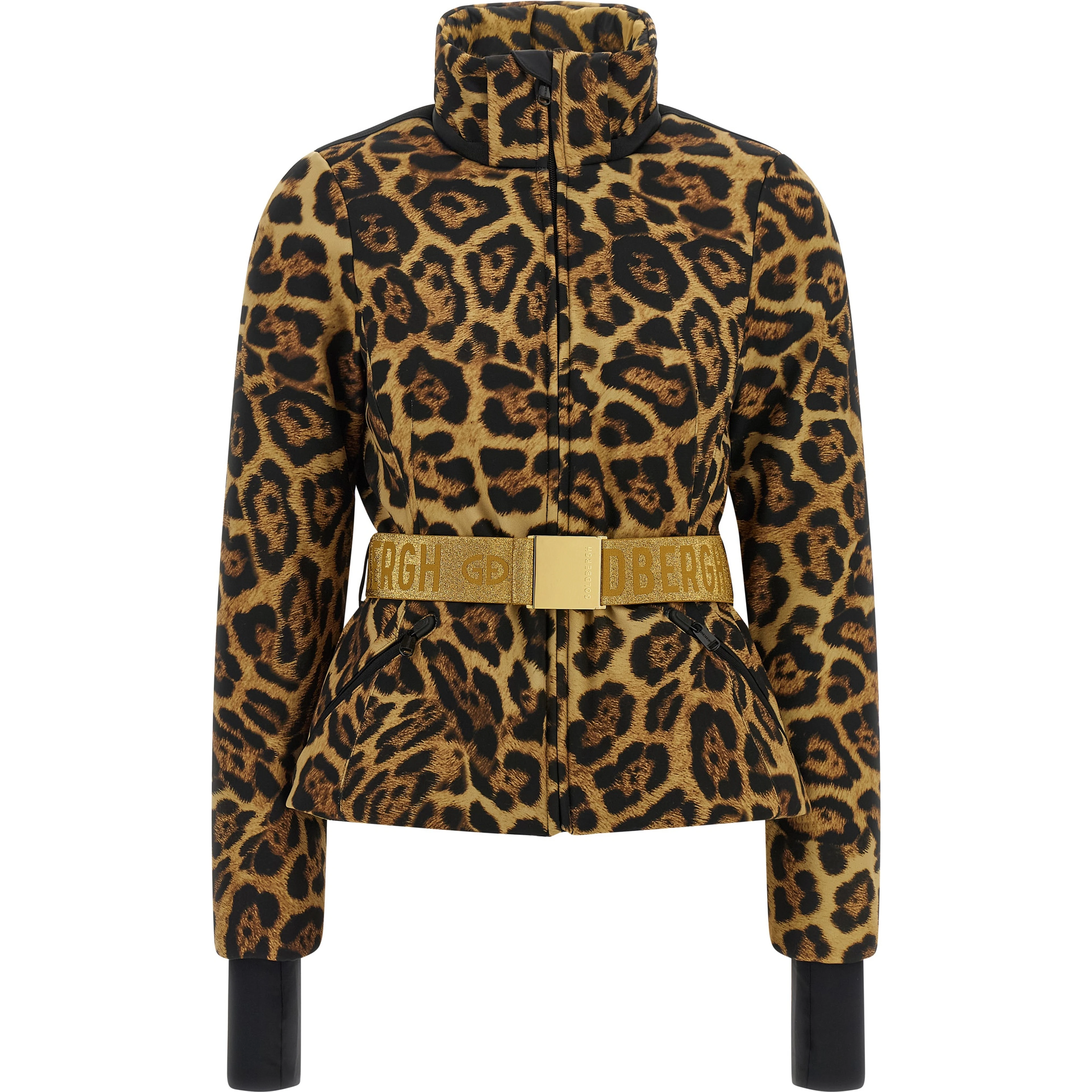 Brown Polyester Shell Jacket