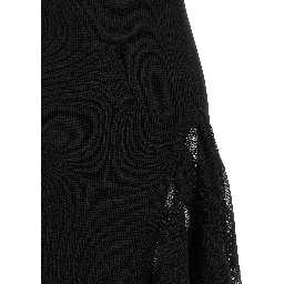 Black Silk Midi Dress