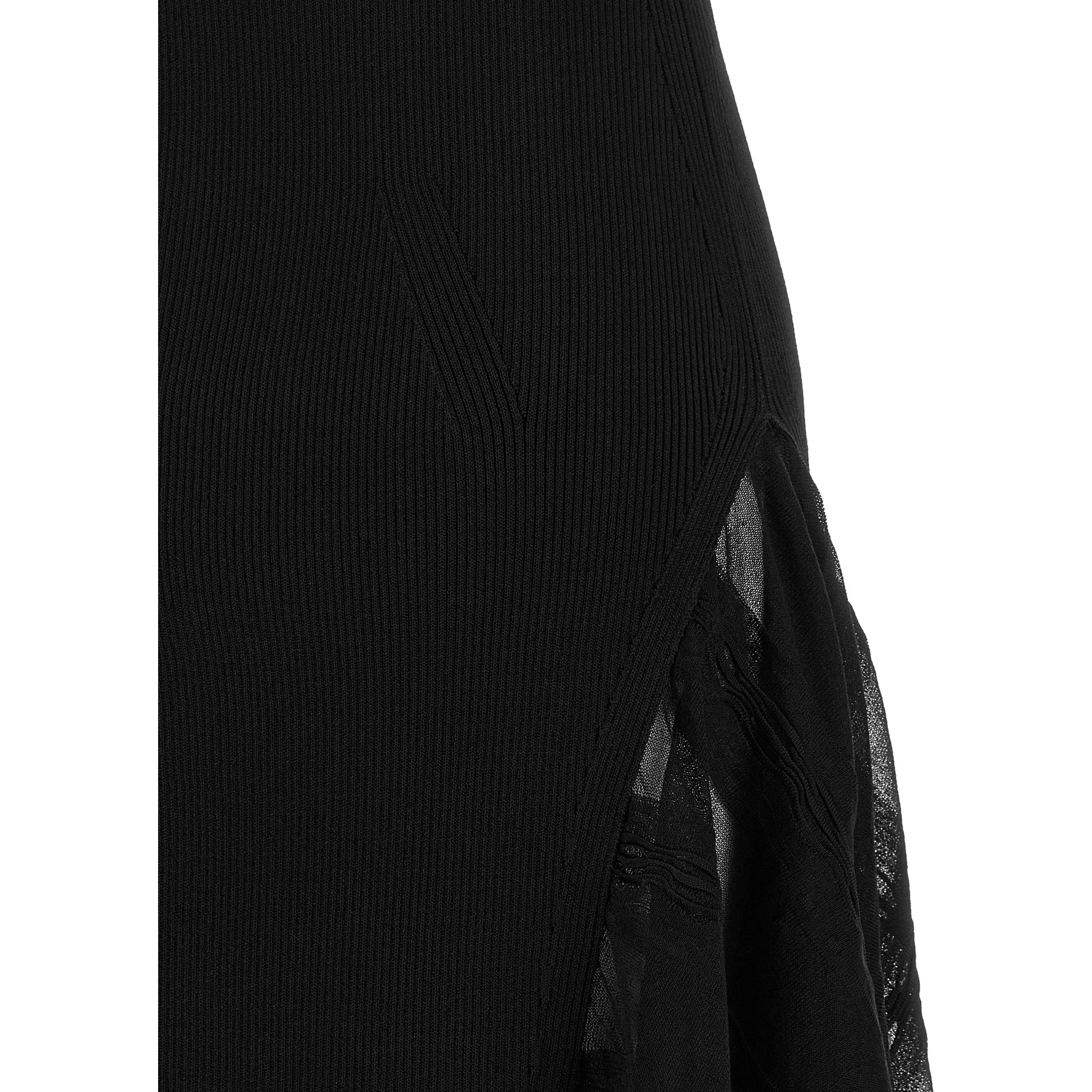 Black Silk Midi Dress