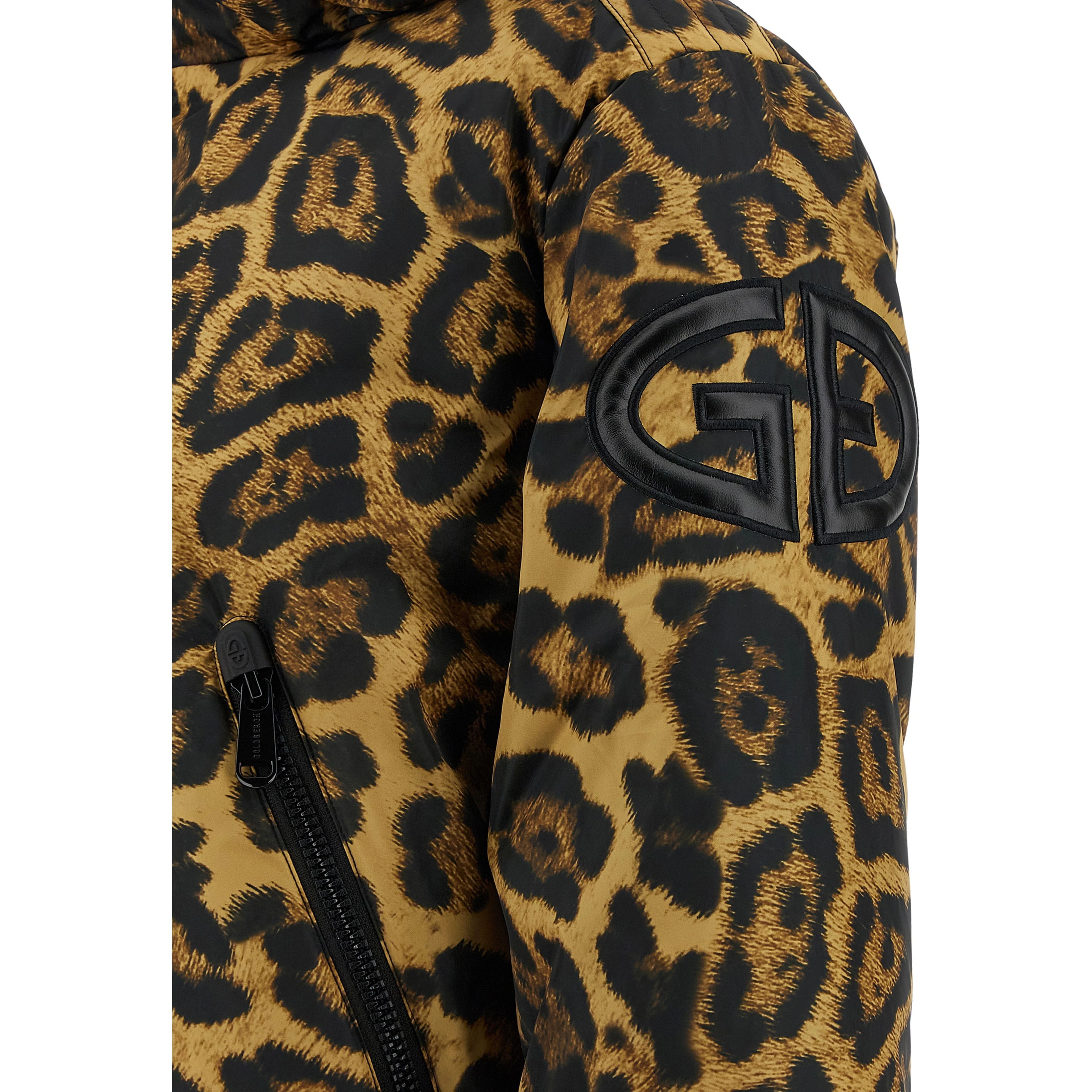 Brown Polyester Shell Jacket