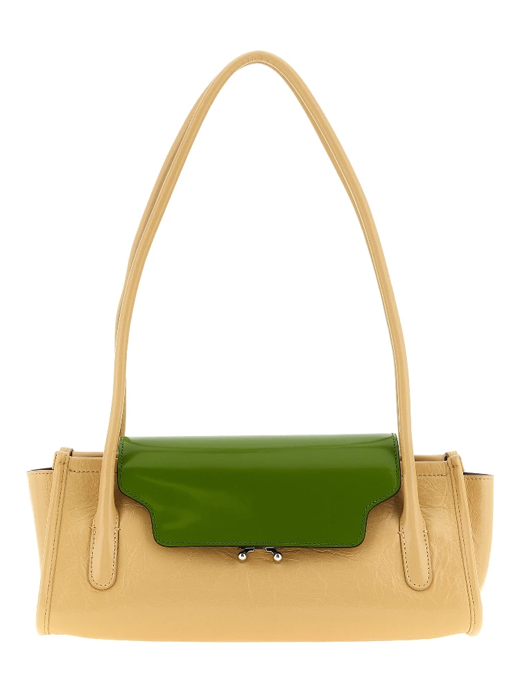 Multicolor Calfskin Shoulder Bag