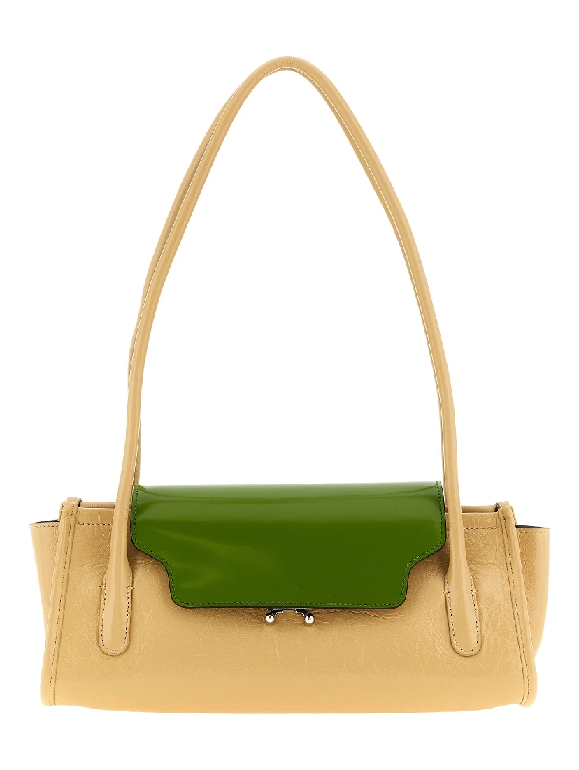 Multicolor Calfskin Shoulder Bag