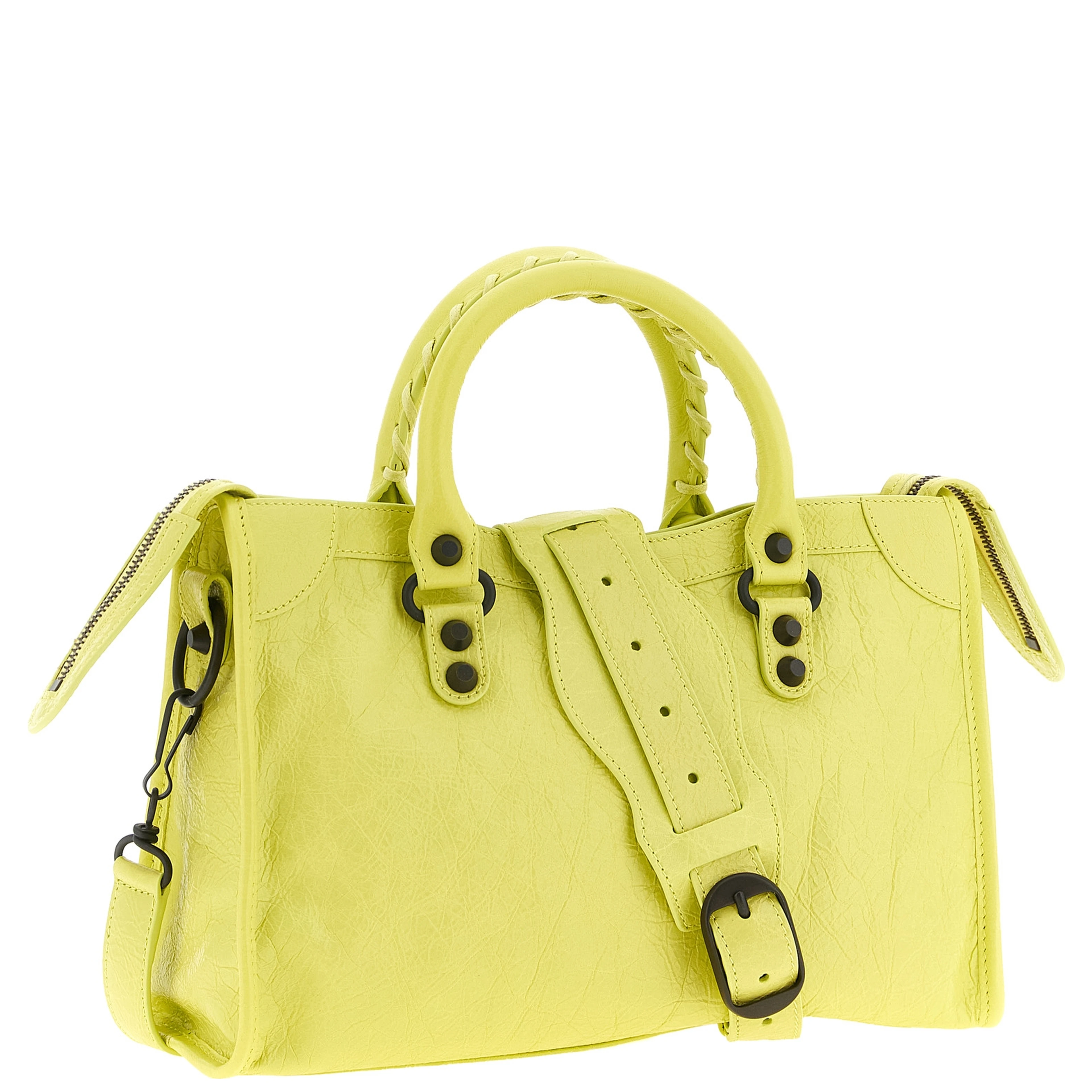 Multicolor Lamb Leather Handbag