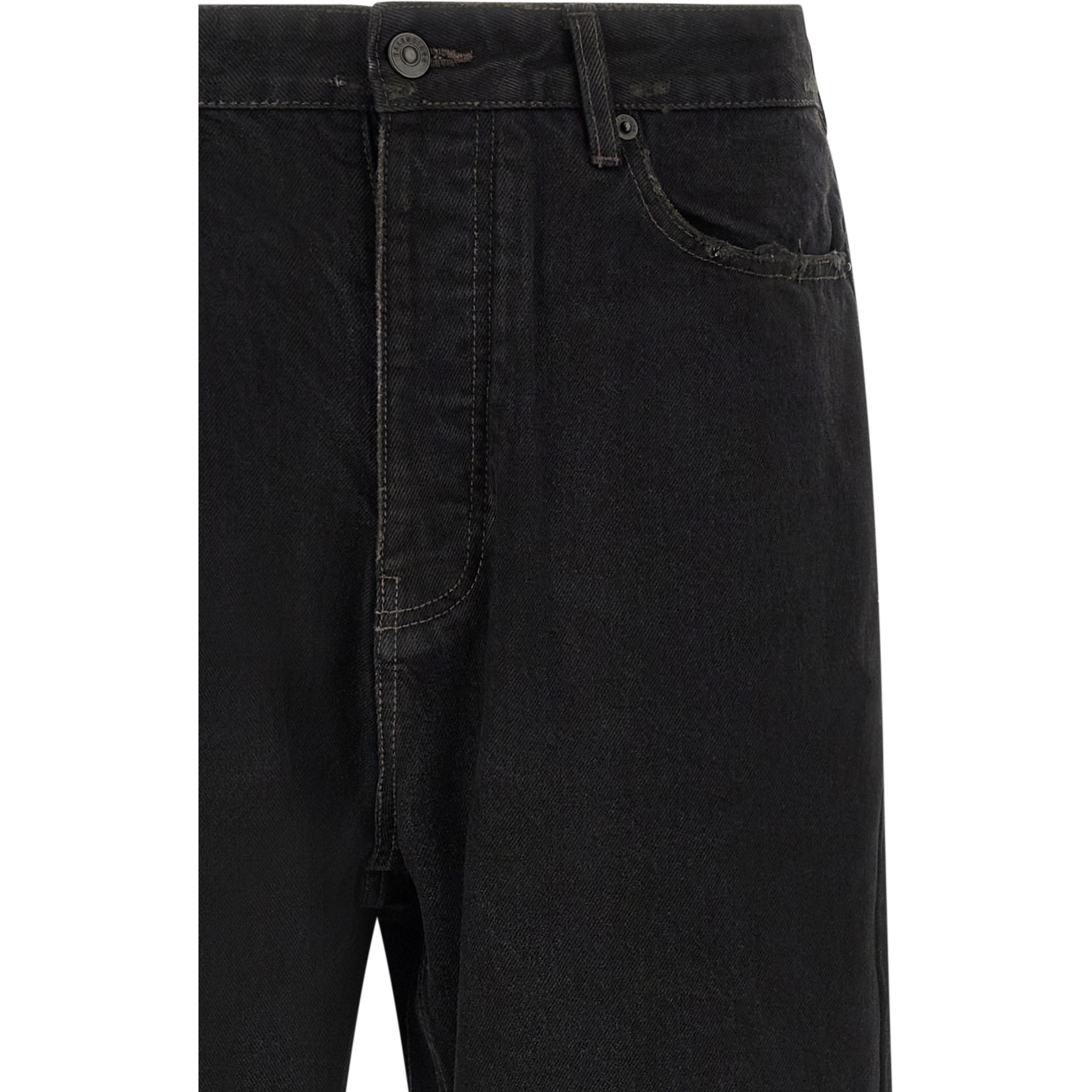 Black Cotton Relaxed Fit Jeans