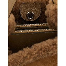 Brown Merino Wool Handbag