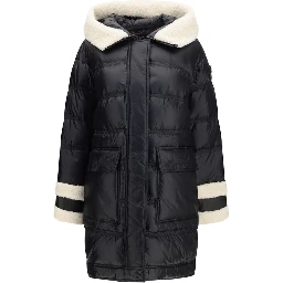 Black Polyamide Full-Length Jacket