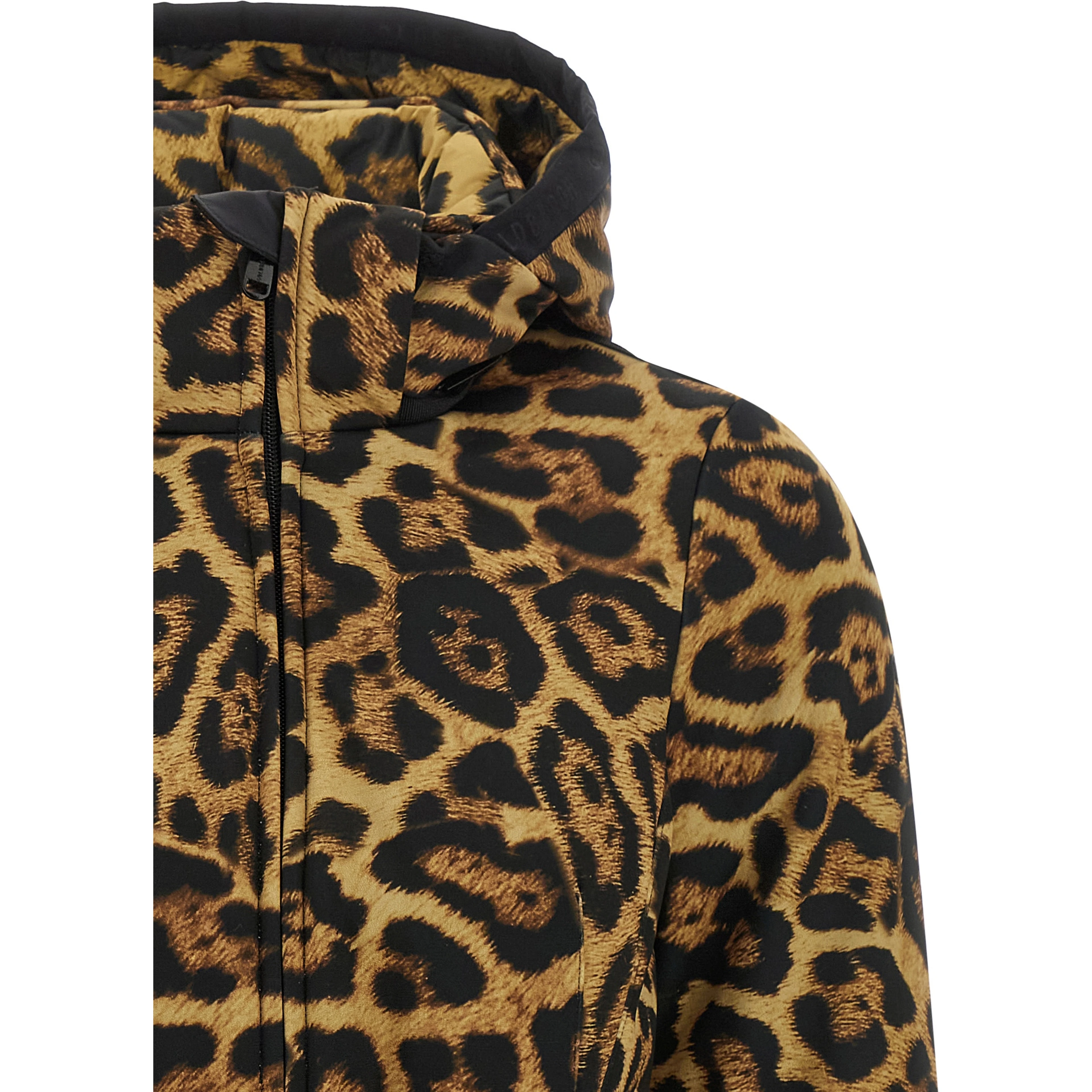 Brown Polyester Shell Jacket