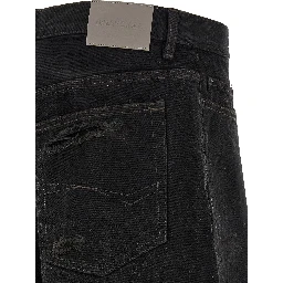 Black Cotton Jeans Denim