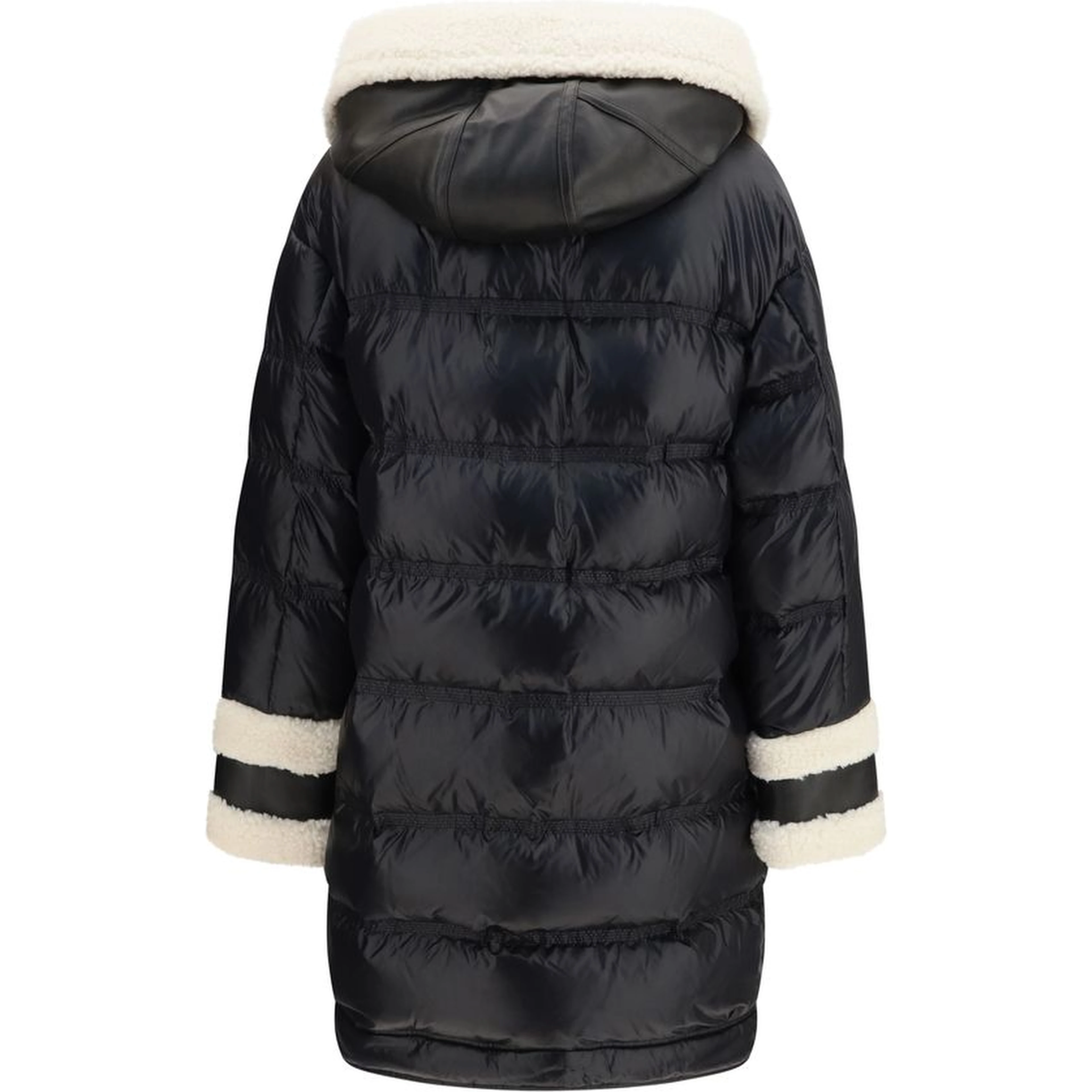Black Polyamide Full-Length Jacket